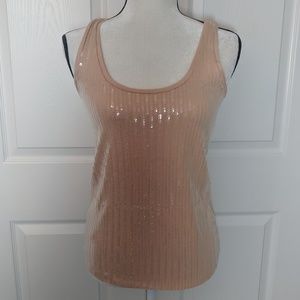 NWT Ann Taylor sequined tank top size XS